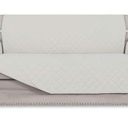 New Sofa Slipcover Reversible Loveseat Sofa Cover Couch Cover for 2 Cushion Couch Furniture Protector with Elastic Straps