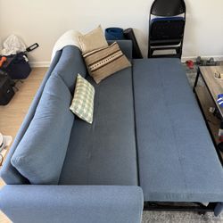 Nordy Lull Blue Sofa Bed (87”)
