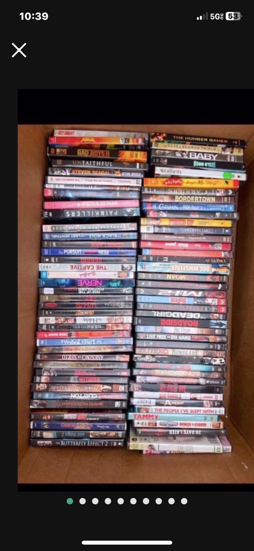 595 + DVD Movies For $250 Cash Firm All Or Nothing Under $.45