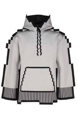 Loewe Pixelated Technical-Knit Hoodie