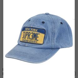 Supreme License Plate 6 Panel Hat