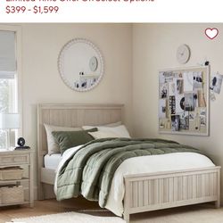 Pottery Barn Full Bed And End Table Farmhouse Style