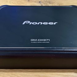 Pioneer GM-DX971 - Powerhouse Amplifier with 2,400 Watts, Class-D Technology, 1-Channel, Variable Low-Pass Filter, Compact Design