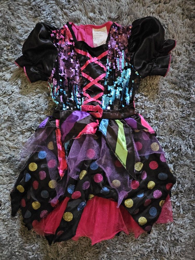 #Girl's #Sequin #Witch #Dress #Costume