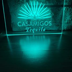CASAMIGOS LED NEON GREEN LIGHT SIGN 8x12