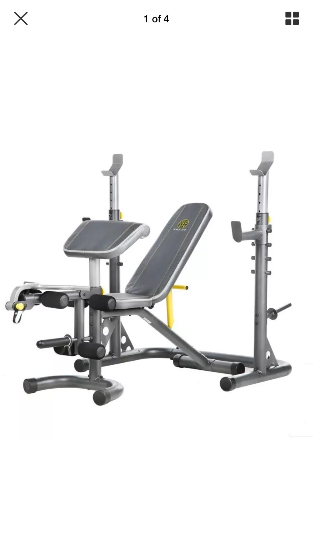 Gold's Gym XRS 20 Olympic Workout Bench and Rack