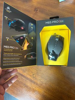 CORSAIR M65 Pro RGB - FPS Gaming Mouse - 12,000 DPI Optical Sensor - Adjustable DPI Sniper Button - Tunable Weights - Black