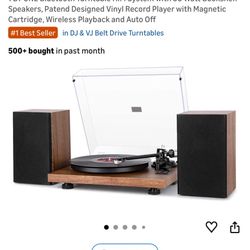 Record Player With Speakers