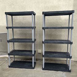 5 Tier Plastic Garage Shelves