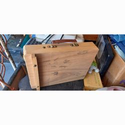Portable Thin Wooden Art Box ("Does Not"Include Inside Items)