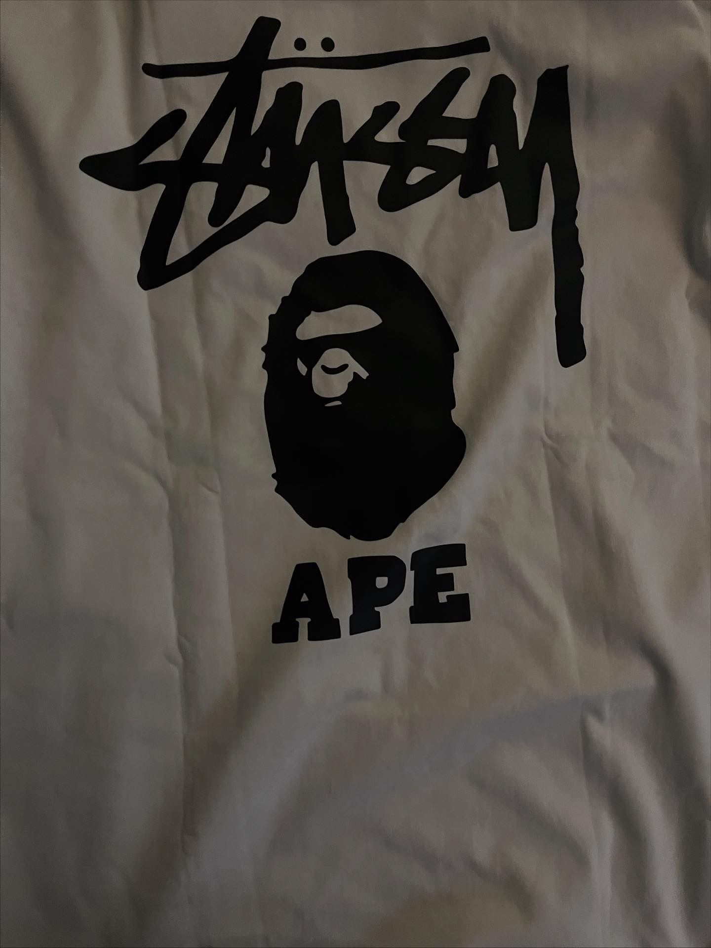 stussy x bape shirt