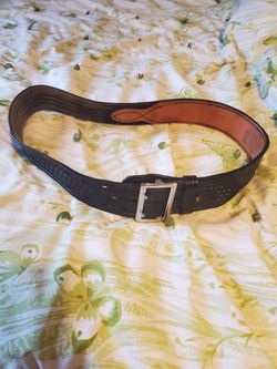 Dutyman 1071 basketweave leather belt 36"