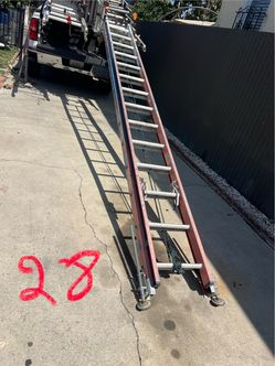 Escalera de 28 pies de fibra de vidrio muy barata