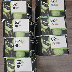 Brand New HP 62XL Lot Of 7