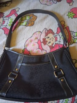 black quilted Antonio Melani leather handbag