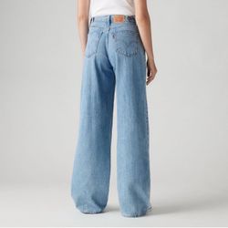 NEW NWT Levi’s Cinch Waist High Rise Baggy Jeans Women 27 x 31 Invested Indigo