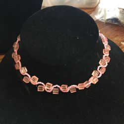 Pink Quartz Choker