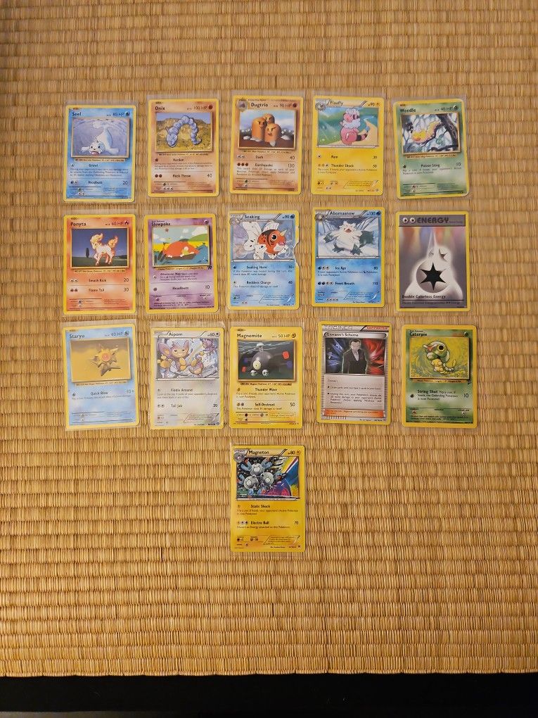 1995 And 2016 Pokemon Cards