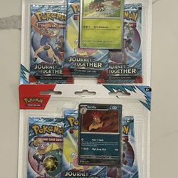 Pokemon Journey Together 3 Pack Blister Two Available! X’s 2