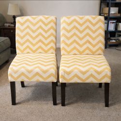 Chevron Patterned Chairs 