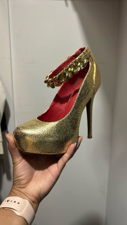 Gold High Heels 