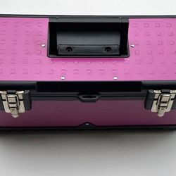 Pink Metal Tool Box With Tools