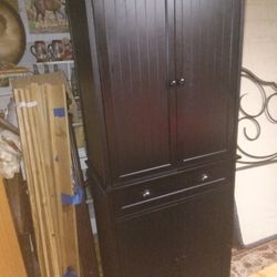 Like New Black Storage Cabinet 