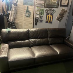 Good Size Leather Coach 