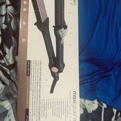 Maxiglide RP Hair Straightener by Maxius with Patented Flat Iron Retractable Detangling Pins for Faster Styling, Steam Burst Technology for Healthy St