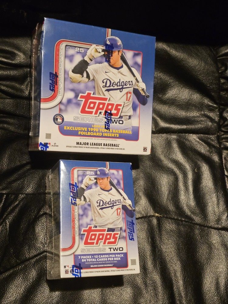 2025 Topps MLB Baseball Cards Topps Series 2 Mega & Blaster Box! 16 Packs Per Box! $70 For Both!