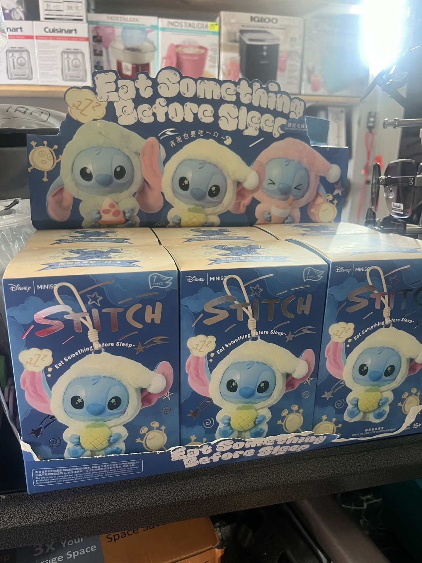 Miniso Stitch Eat Something Before Bed Blind Box 