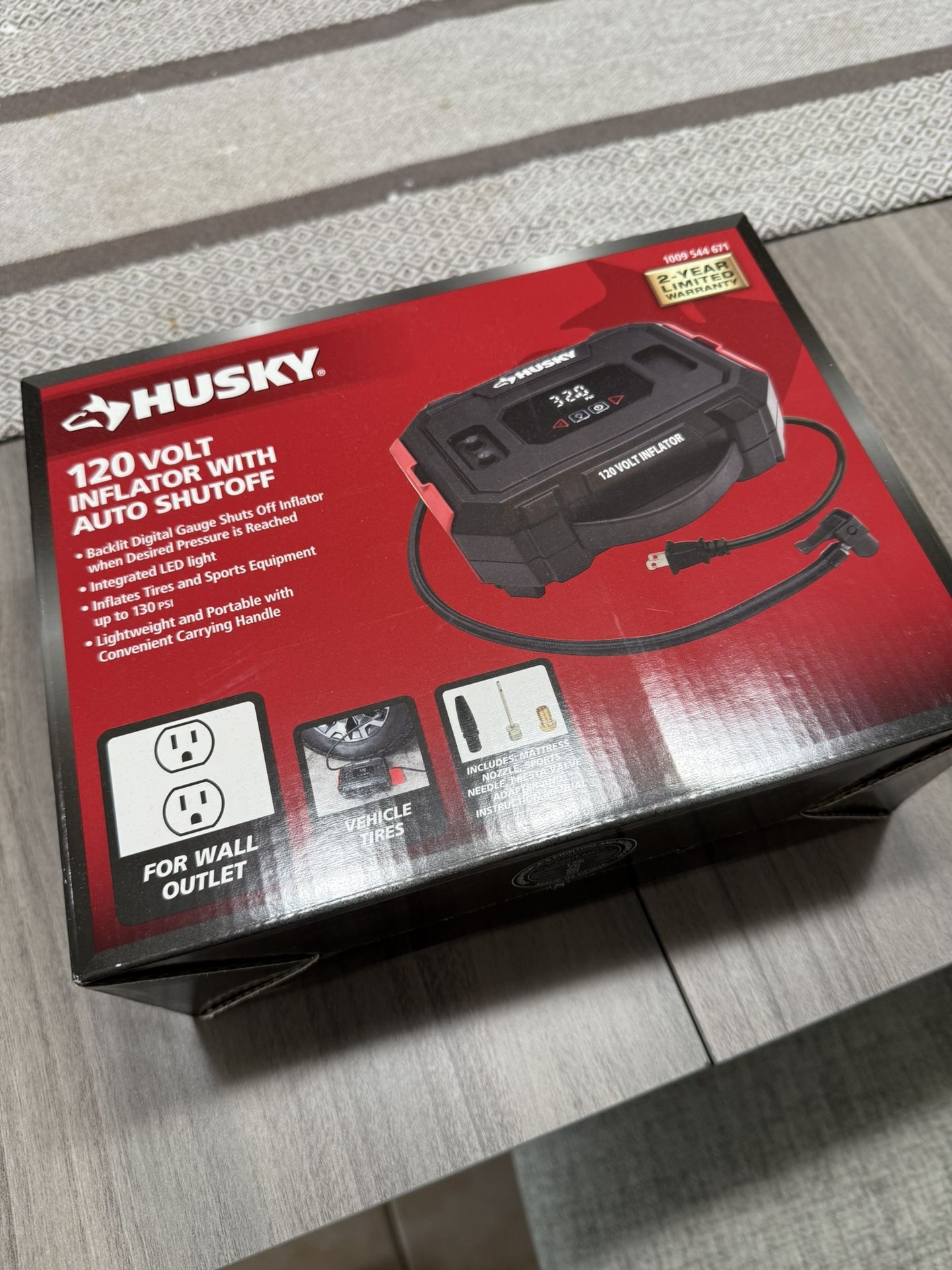 Husky 120V Inflator BRAND NEW