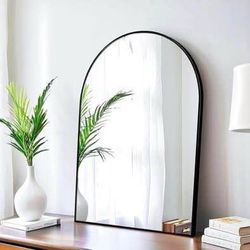 New 20x30 Arch Mirror Rectangle Wall Mounted Metal Frame Mirrors for Entryway Bedroom Bathroom
