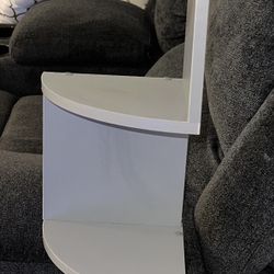 Gray Corner Shelf