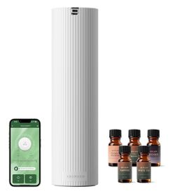 New box Aromadd Scent Diffuser Starter Kit – Waterless Essential Oil Diffuser for Home, 1500 Sq.Ft Coverage Scent Air Machine, Smart Auto Mode Hotel C