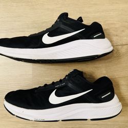 Nike Men’s Air Zoom Structure 24, Size 10.5, Black