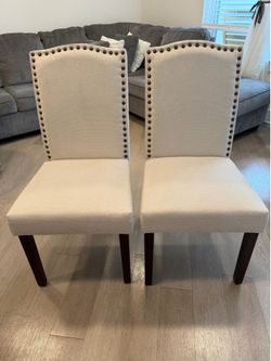 Dining chairs set of 2 Upholstered brand new
