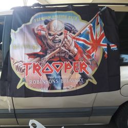 Iron Maiden Premium British Trooper 38 Inches By 50 In
