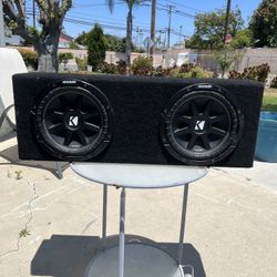 Kicker Subwoofers With Box And Amp