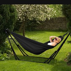 New In Box Portable Hammock with Stand Included 500lbs Weight Capacity