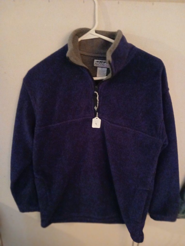 Alpine Tek By Palmetto's Fleece Jacket Women's XL Purple Long Sleeve Quarter Zip