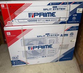 Prime 12000 BTU Ductless Mini Split System