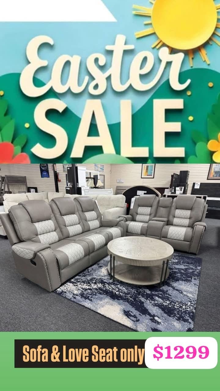 $50 Down Finance Reclining Sofa And Loveseat Sectional Bedroom Set Queen Bed King Bed Mattress Bunk Bed Vanity Set