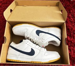NIKE SB LOW ORANGE LABEL WHITE / NAVY - size 11