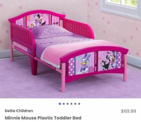 Minnie Mouse Plastic Toddler Bed