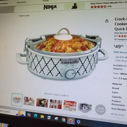 Crock Pot 2.5 Quart Casserole Show Cooker