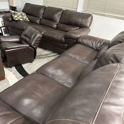 Simon li Leather Couches OBO