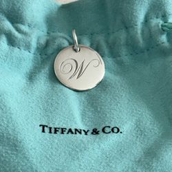  Tiffany & Co Letter Pendant W 