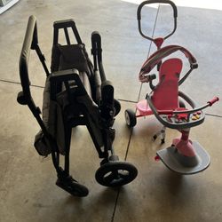 -JEEP WAGON -KIDS GIRL JEEP POWER CAR WITH CHARGER -BIKE WITH SHADE 