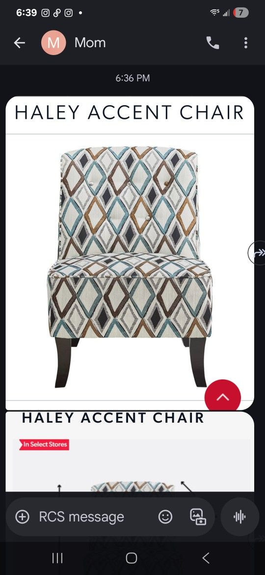 Accent Chair With two pillow